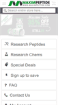 Mobile Screenshot of maximpeptide.com